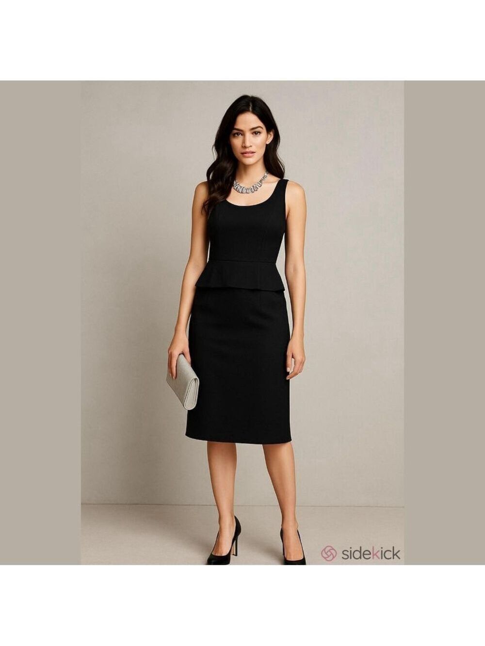 Women's ALBERT NIPON Vintage Sleeveless Top & Below The Knee Skirt Set Size 6